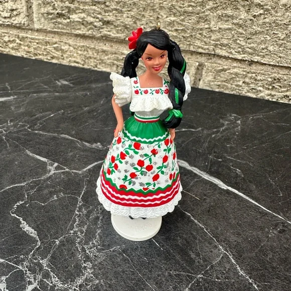 Hallmark Barbie Christmas tree ornaments 7pcs Holiday Decor